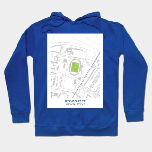 Zawisza Bydgoszcz Stadium Map Design Hoodie